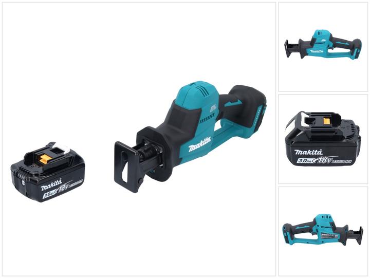 Productafbeelding Makita DJR 189 F1 Accu Reciprozaag 18 V Brushless + 1x Accu 3,0 Ah - zonder lader