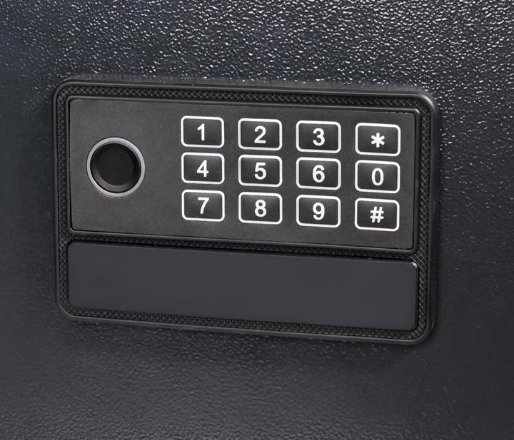 Actual product image pavo High Security key safe grey with 20 hooks electronic lock