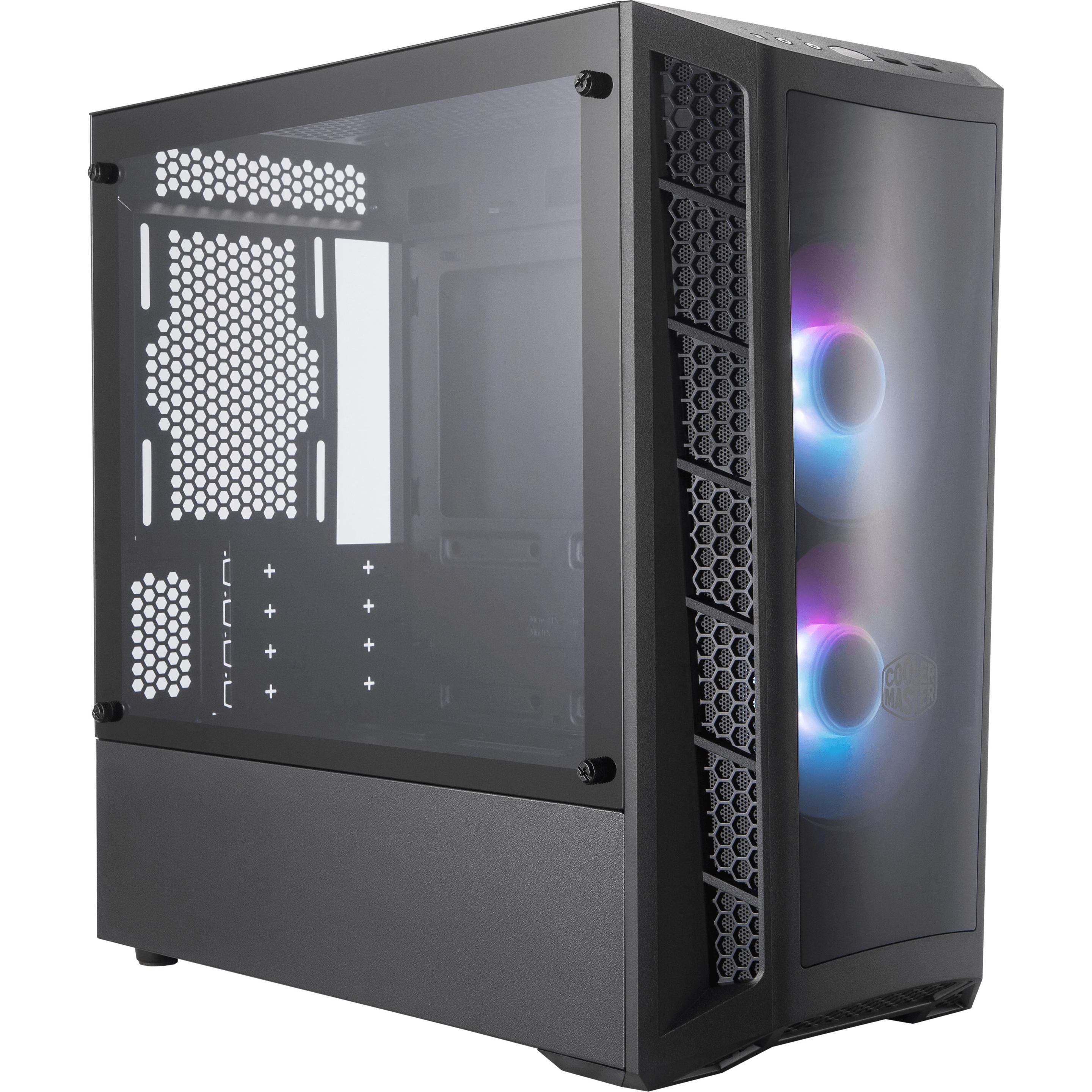 Cooler Master MasterBox MB320L ARGB (mATX, Mini-ITX), PC Gehäuse, Schwarz
