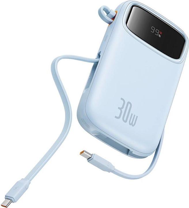 Image du produit Baseus Banque d'alimentation QPow 2 10000mAh 30W 2xUSB-C (blue) (10000 mAh, 30 W)