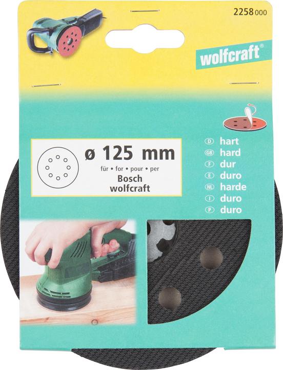 Actual product image wolfcraft wolfcraft 1 adhesive sanding disc Excent. hard ø125mm