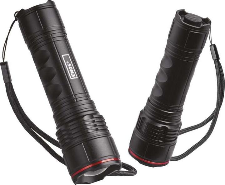 Immagine prodotto Emos Torcia LED in metallo, 330 lm, 3× AAA, FOKUS (12.80 cm, 330 lm)