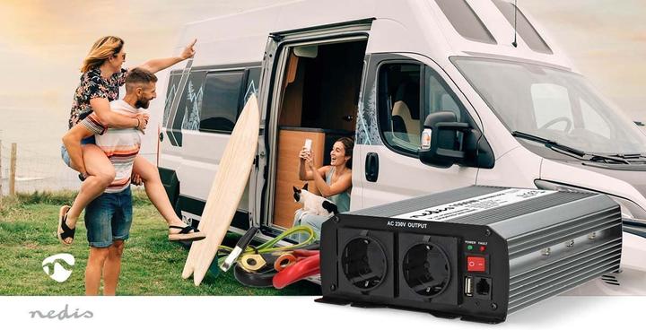 Produktbild Nedis Power Inverter änderte Sinus-Wellen - Eingangsspannung: 12 V DC - Geräteausgangsanschluss: Typ