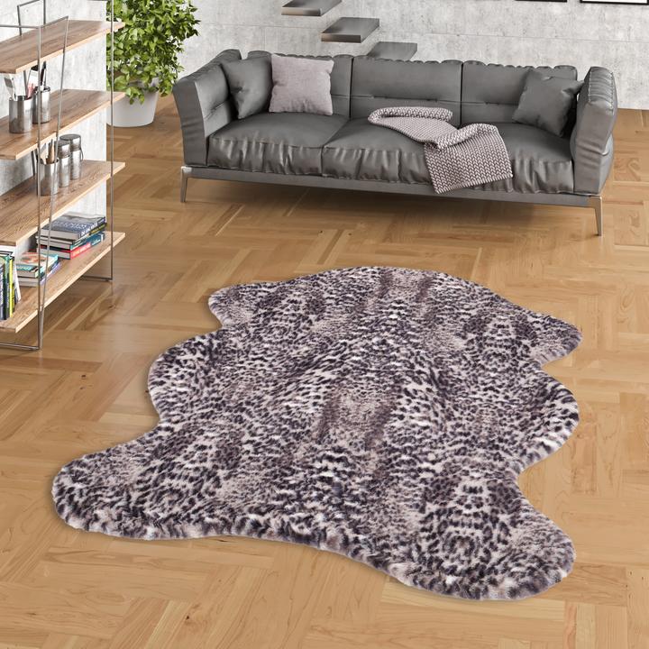 Produktbild Pergamon Luxus Super Soft Fellteppich Pearl Leopard Shape (140 x 190 cm)