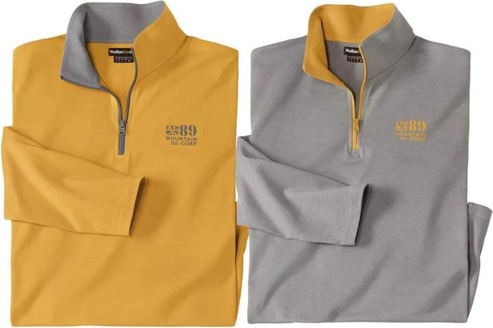 Image du produit Atlas For Men Top à col zippé pour hommes (lot de 2) (XXL)