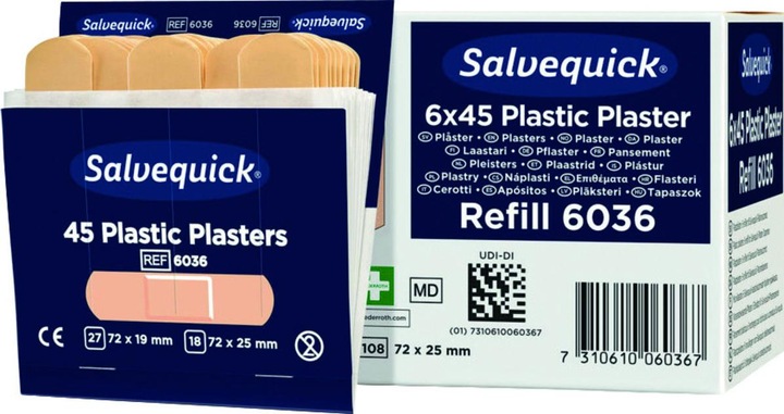 Actual product image Salvequick Plaster refill (45 x)
