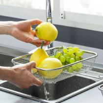 Actual product image Quttin rectan steel drainer. 37x27x7.4cm