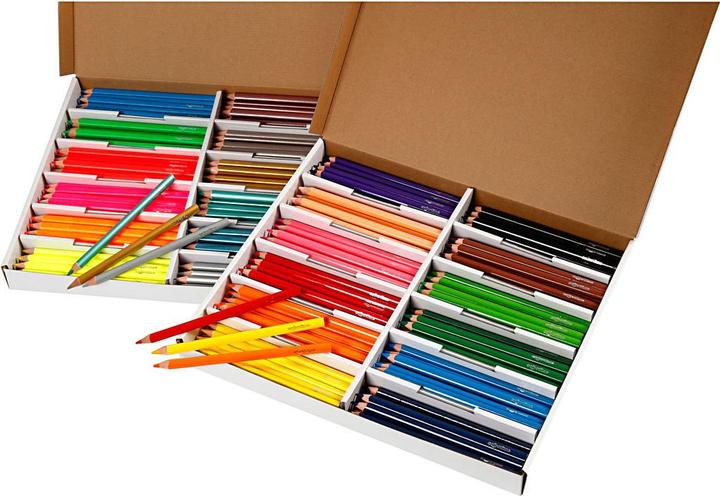 Image du produit Creativ Company Crayons de couleur différentes couleurs, 288 pcs. (Multicolore, 288 x)