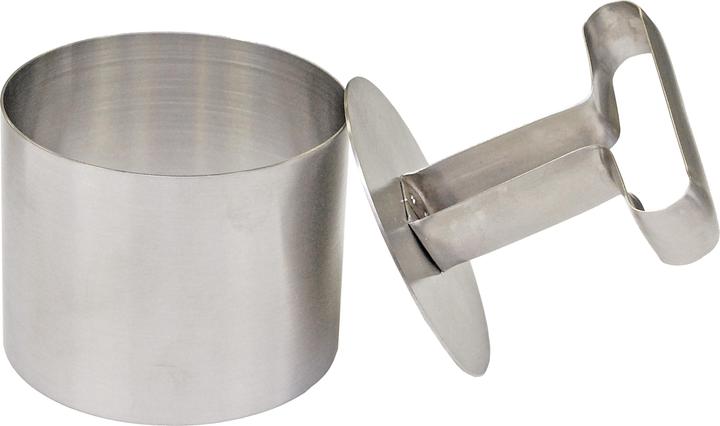 Schwarz Kitchen Cercle à mousse en inox + 1 poussoir 7 cm - 5.5 cm