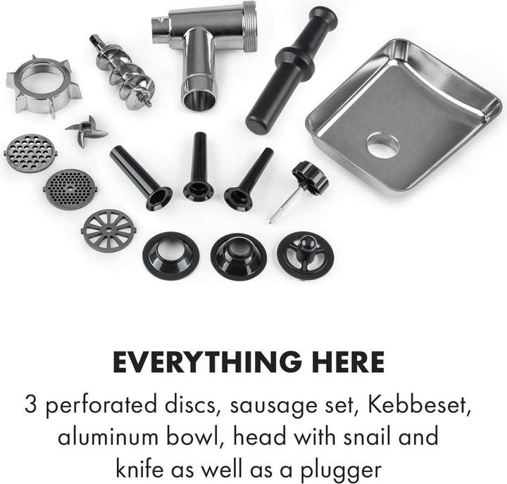 Produktbild Klarstein Kraftprotz elektrischer Fleischwolf