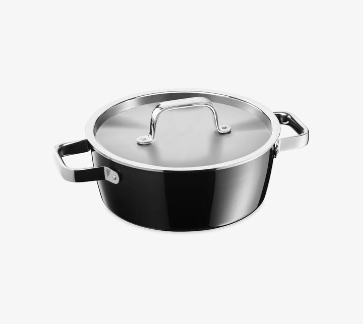 Produktbild WMF Fleischtopf schwarz (24 cm, Kochtopf, Stahl)