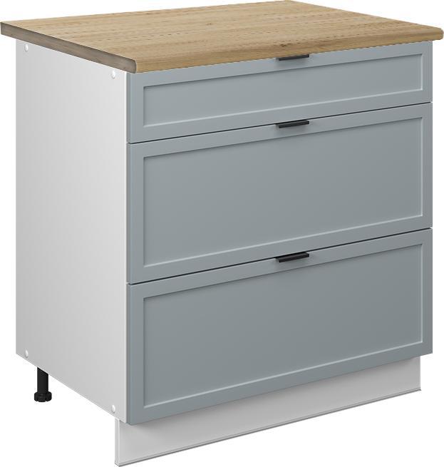 Blau, Goldkraft Eiche, hellblau-grau, Weiss