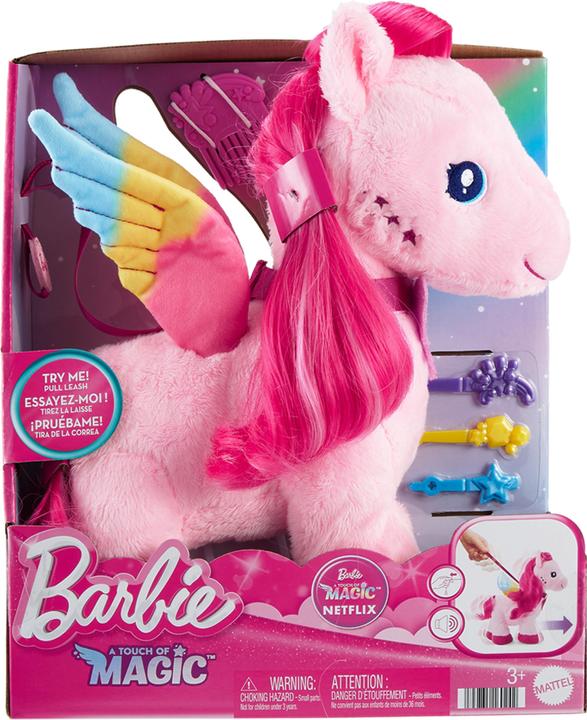 Actual product image Barbie Touch of Magic™ Walk & Flutter Pegasus Plush (29.21 cm)