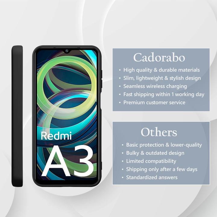 Image du produit Cadorabo Coque pour Xiaomi RedMi A3 / A3X TPU Liquid Silicone Case (Xiaomi Redmi A3)