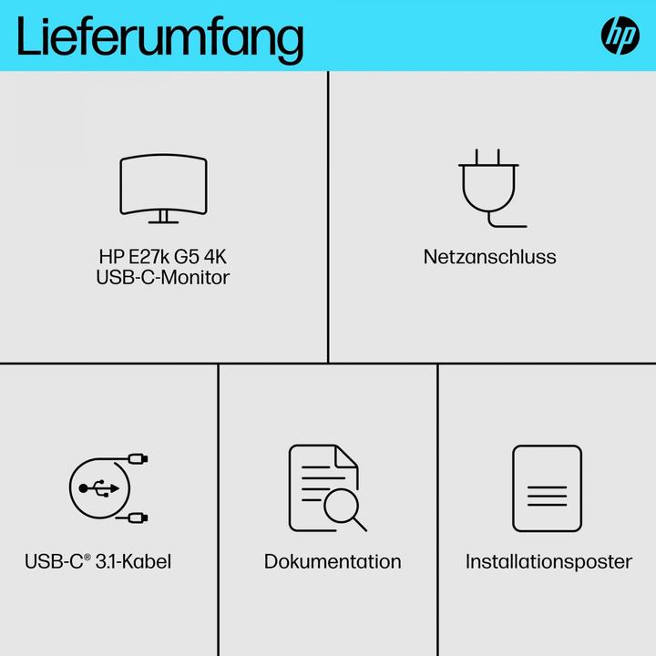 Productafbeelding HP E27k G5 (3840 x 2160 Pixels, 27")