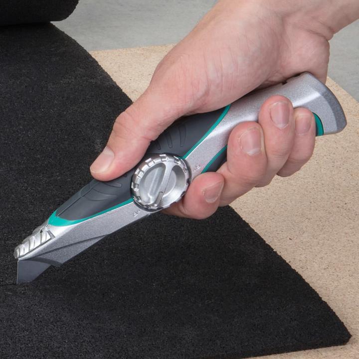Produktbild wolfcraft 1 Profi Trapezklingenmesser + Köcher (Cutter)