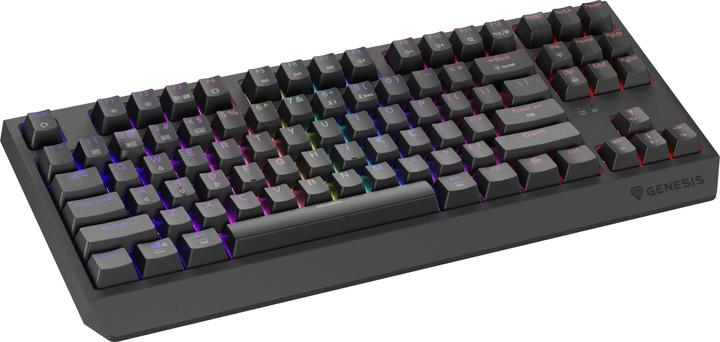 Actual product image Genesis herní klávesnice THOR 230/TKL/RGB/Outemu Silent Lemon/Bezdrátová USB + Bluetooth/US layout/Č (US, Cable, Wireless)