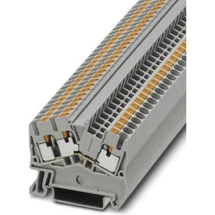 Phoenix Contact Durchgangs-Reihenklemme 2,5mm, Elektronikkabel + Stecker, Grau