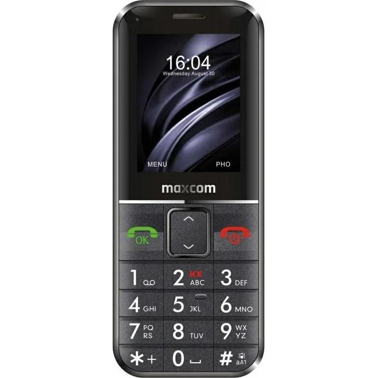 Maxcom MM735 Comfort mobile phone + SOS bar black (2.20", 2 Mpx, 3G), Tastenhandy, Schwarz