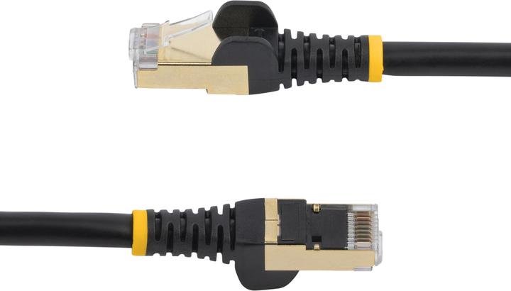 Actual product image StarTech Patch Cable Cat6a 0.5m Black (STP, CAT6a, 0.50 m)