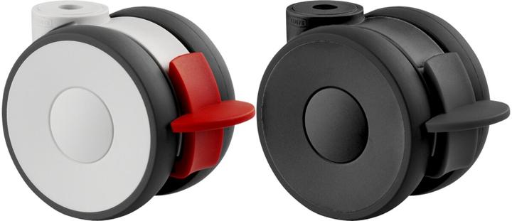 Produktbild Tente Doppellenkrollen Linea 65 mit Radanbindung und Feststeller