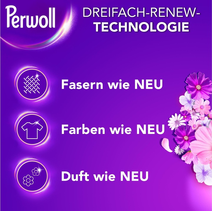 Produktbild Perwoll Renew Flüssig Color Blütenrausch (52 Waschgänge, Gel)