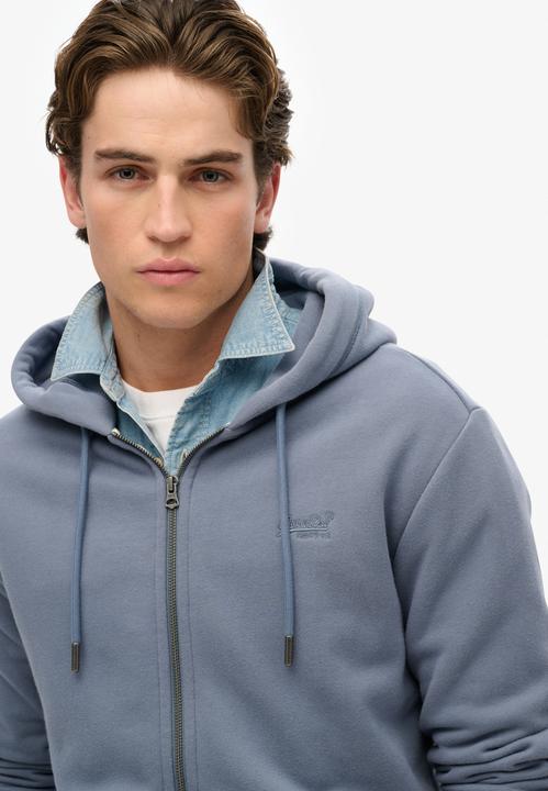 Produktbild Superdry Essential Logo Zip-Hoodie mit angerauter Innenseite (S)