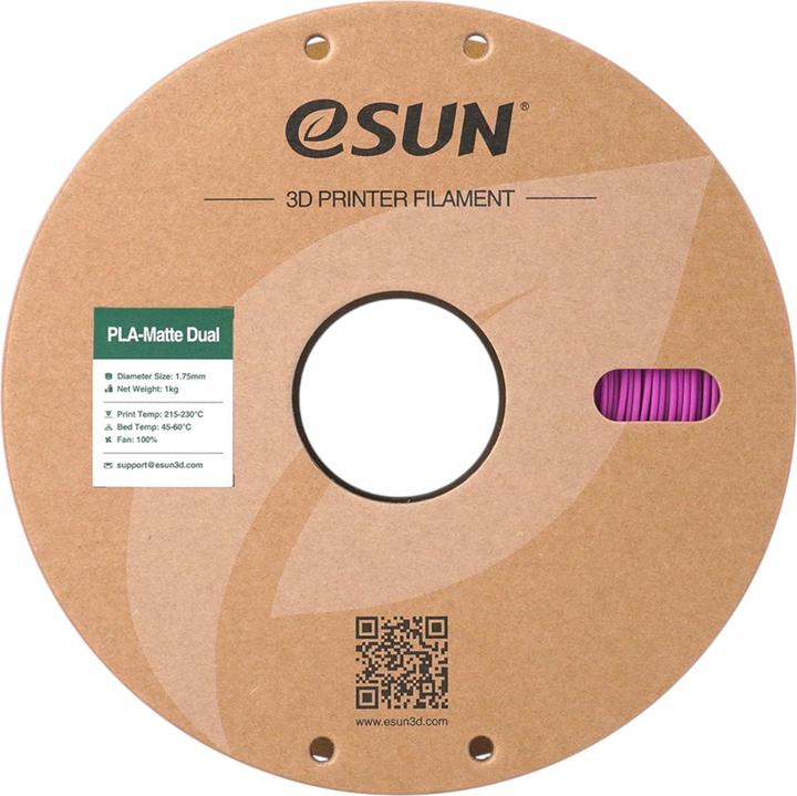 Actual product image eSUN PLA MATTE DUAL 1,75mm GREEN PINK 1kg (PLA, 1.75 mm, 1000 g, Multicoloured)