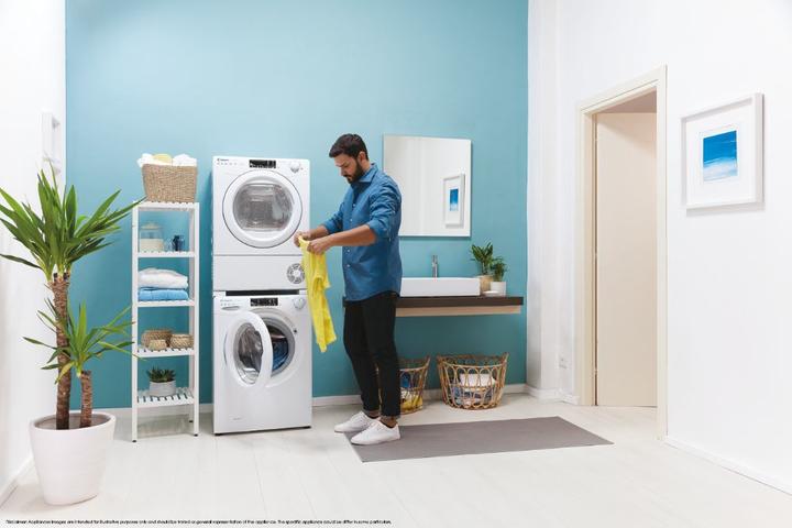 Produktbild Candy Smart Pro CSO 1285TW4/1-S Frontlader-Waschmaschine 8 kg 1200 U/min B Weiss (8 kg, Links)