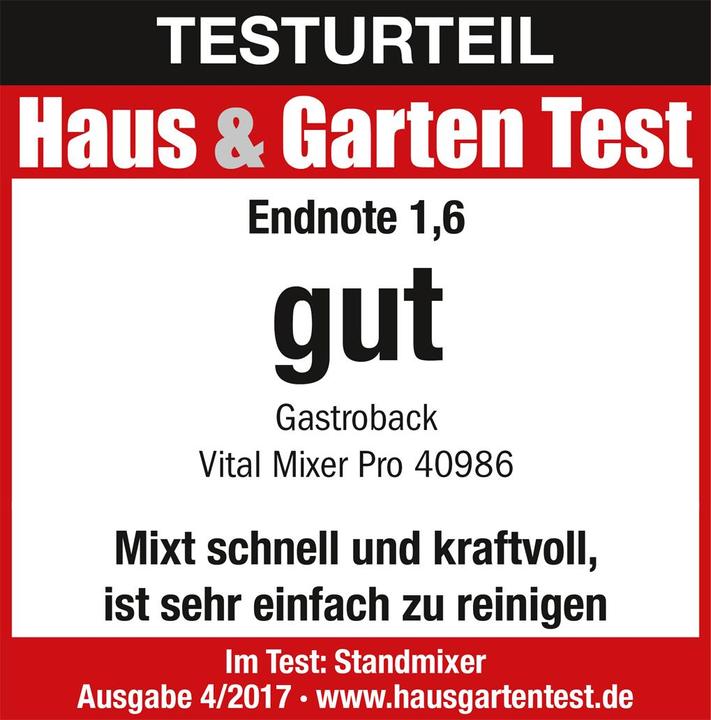 Actual product image Gastroback Vital Pro (1000 W)