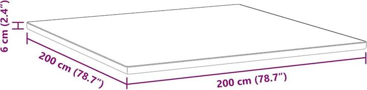 Produktbild vidaXL Memory Foam Topper (200 x 200 cm)