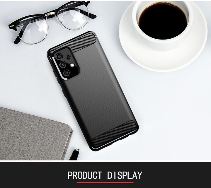 Actual product image Cadorabo TPU Ultra Slim carbon stainless steel Combi Cover (Samsung Galaxy A72 5G)