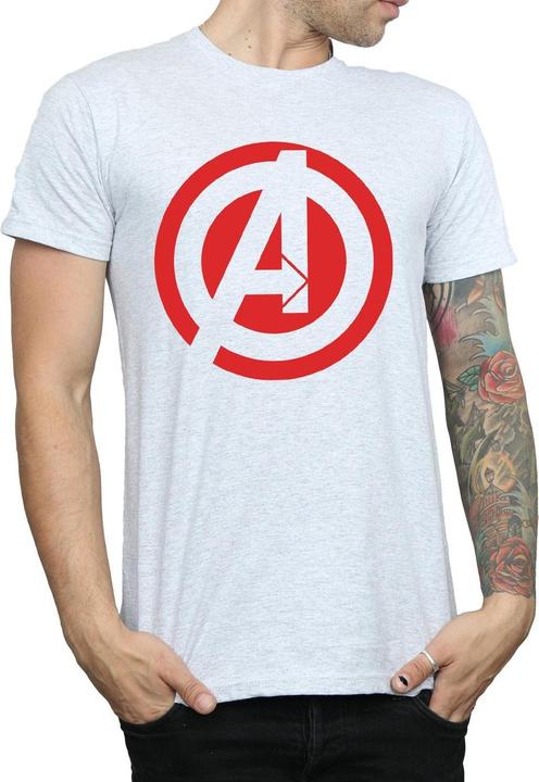 Actual product image Marvel Mens Solid Logo Cotton T-Shirt (M)