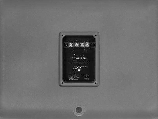 Actual product image Omnitronic ODX-215TM Installation Loudspeaker 100V dark grey (Passive)