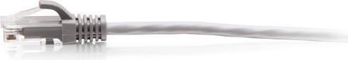 Produktbild C2G 6,1 m Cat6a ungeschirmtes (UTP) flaches Ethernet Patchkabel mit Rastnasenschutz – grau (U/UTP, CAT6a, 6.10 m)