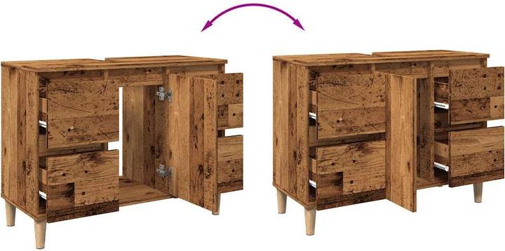 Produktbild vidaXL Waschbeckenschrank (80 x 33 x 60 cm)