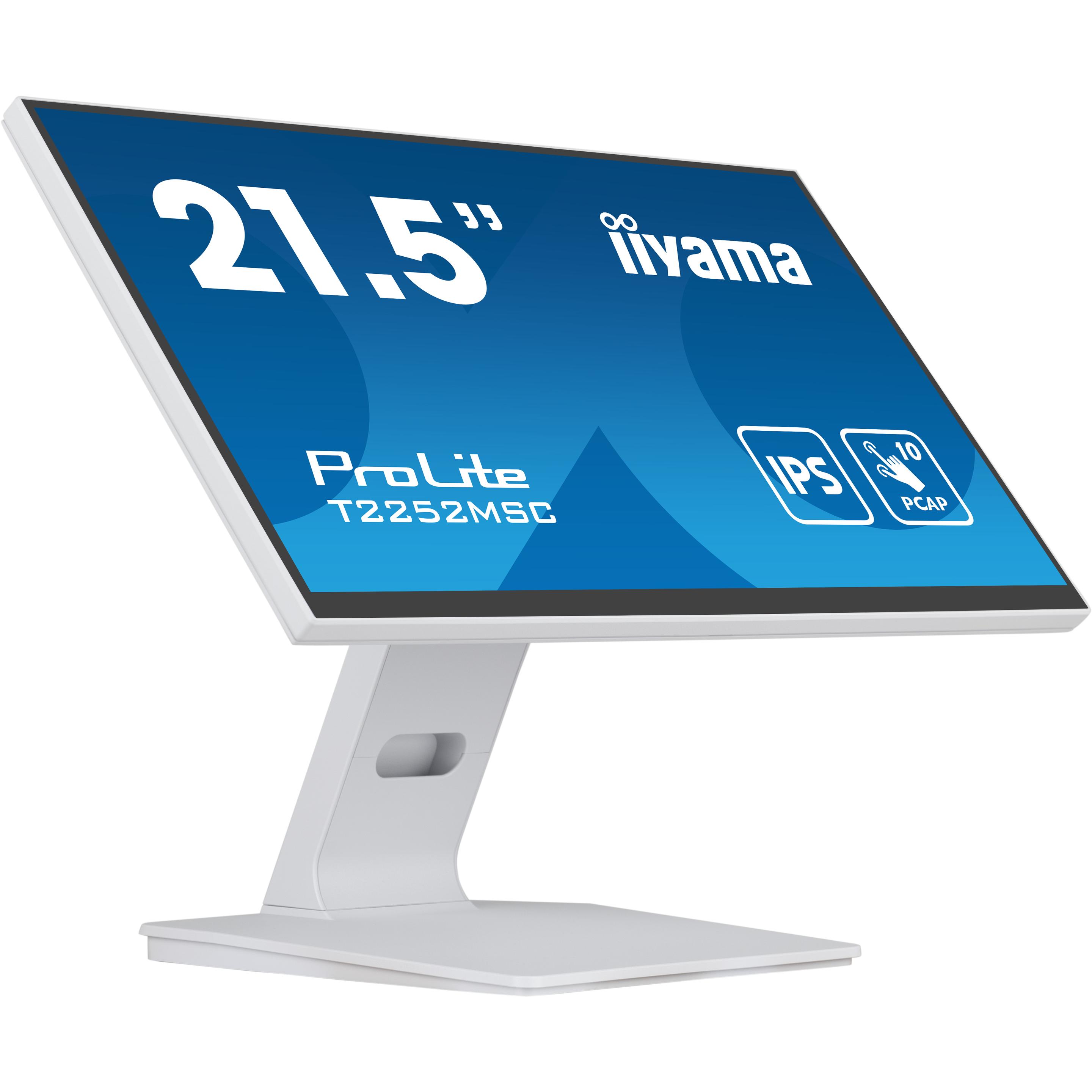 Thumbnail - iiyama ProLite T2252MSC-W2 (1920 x 1080 Pixel, 21.50"), Monitor, Weiss