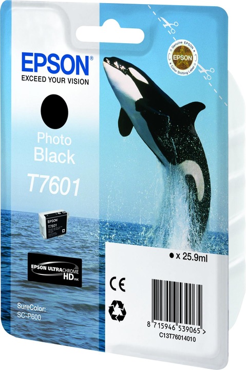 Actual product image Epson T7601 Ultra Chrome HD (PBK)