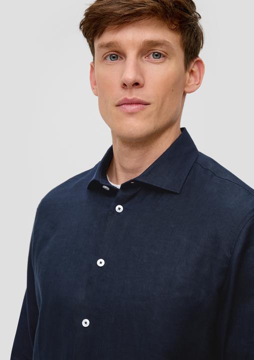 Immagine prodotto s.Oliver Hemd Glänzendes Tailored Fit Hemd aus Leinen (40)