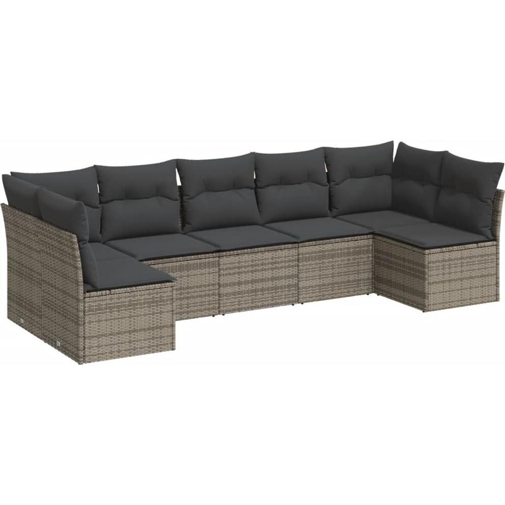 VidaXL, Gartenlounge, 10-tlg. Garten-Lounge-Set mit Kissen