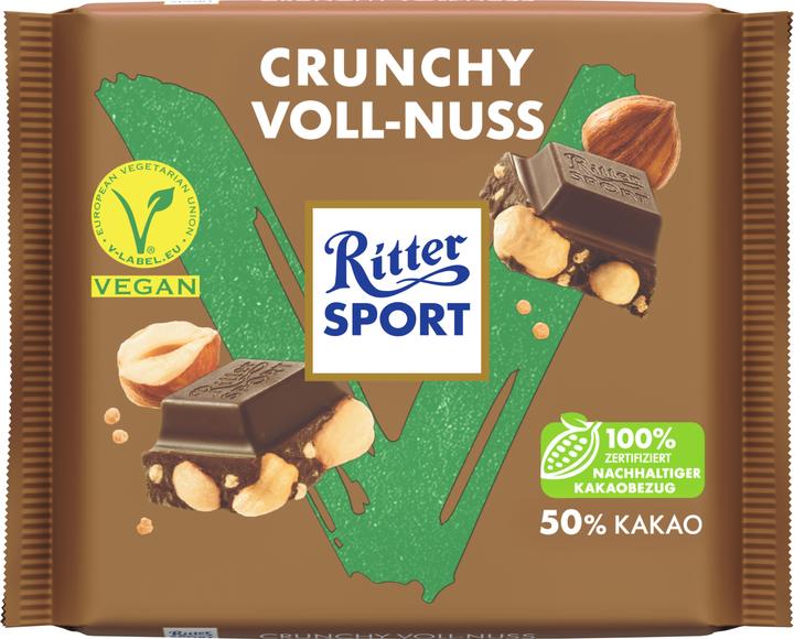 Actual product image Ritter Sport Vegan Crunchy Voll-Nuss (100 g)