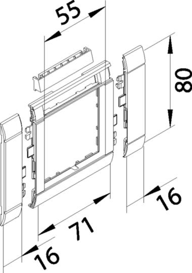 Actual product image Tehalit Frame bezel