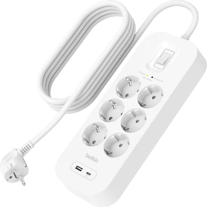 Produktbild Belkin Surgemaster Überspannungsschutz (6 x, CEE 7/3, 2 m)