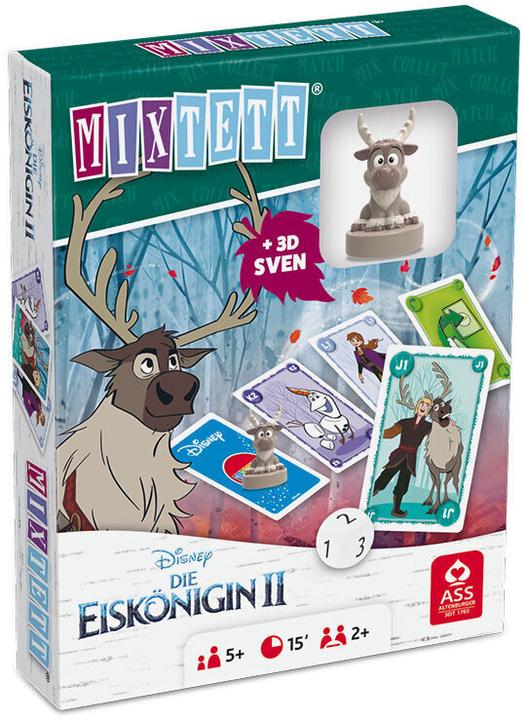 Productafbeelding ASS Altenburg 22522247 - Mixtett: Disney The Ice Queen 2 - kaartspel + figuur Sven, voor 2 spelers, vanaf 5 jaar (Duits)