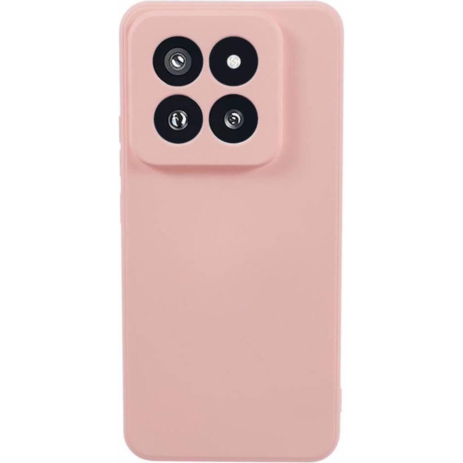 Cover-Discount Xiaomi 14 Pro - Silikon Gummi Hülle rosa (Xiaomi 14 Pro), Smartphone Hülle, Rosa