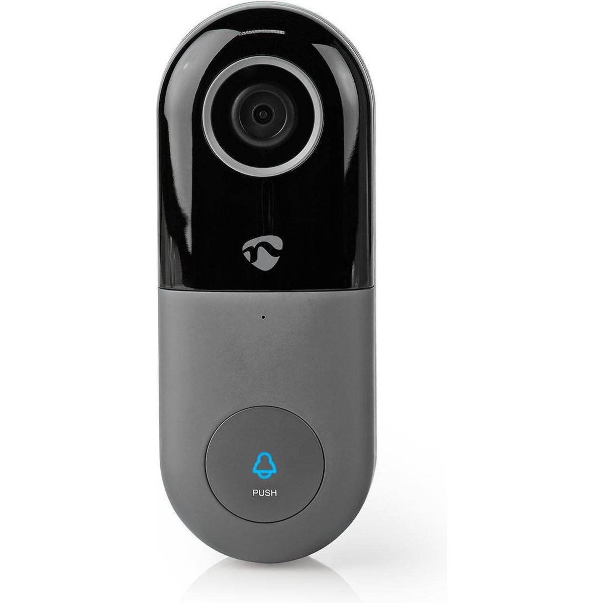 Nedis, Campanello + Citofono, Kit campanello WIFICDP10GY (Senza fili)