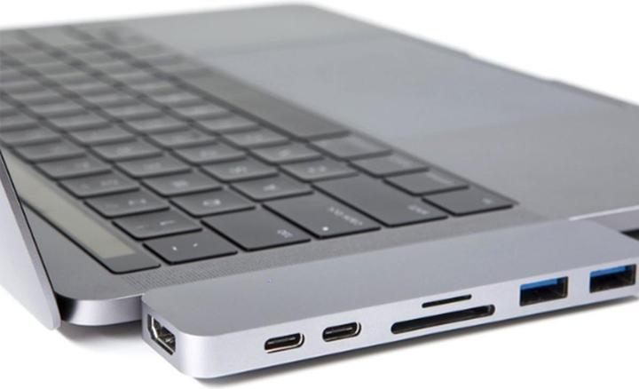 Productafbeelding Caruba Duo Hub voor USB C Grijs (USB-C, 1 portie)