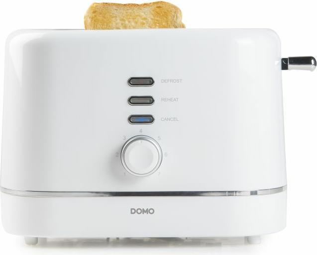Actual product image Domo GRILLE-PAIN DO964T 2 FENTES 800W 3 TOUCHES DE FONCTION BLANC