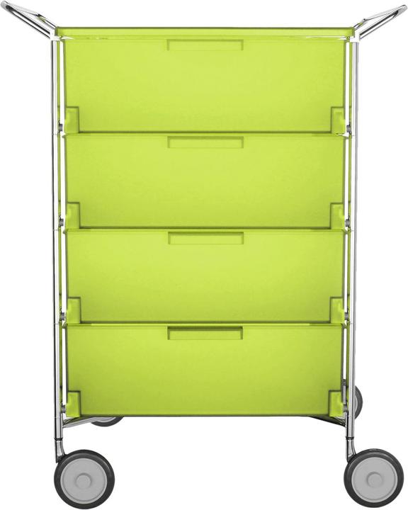 Produktbild Kartell Mobil Rollcontainer mit 4 Schubladen und Griffen (47 x 67 x 82 cm)