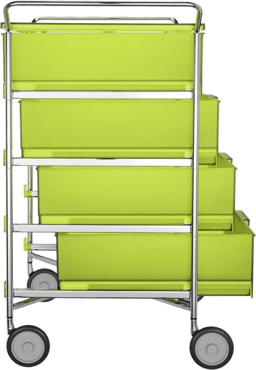 Produktbild Kartell Mobil Rollcontainer mit 4 Schubladen und Griffen (47 x 67 x 82 cm)